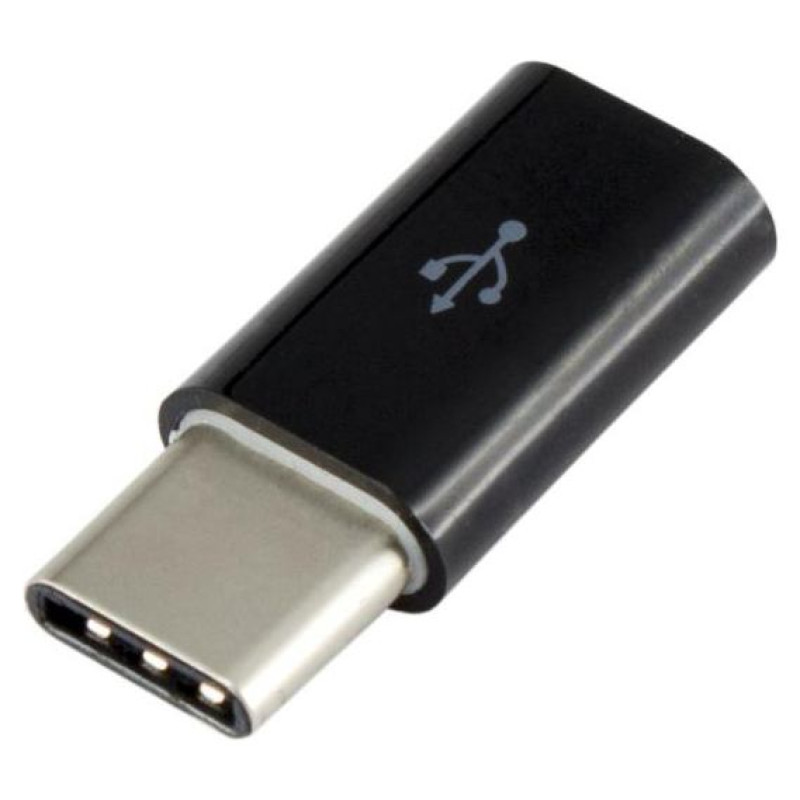 Sbox Micro USB 2.0 F. -> TYPE C M. Black AD.USB-C B