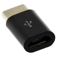 Sbox Micro USB 2.0 F. -> TYPE C M. Black AD.USB-C B