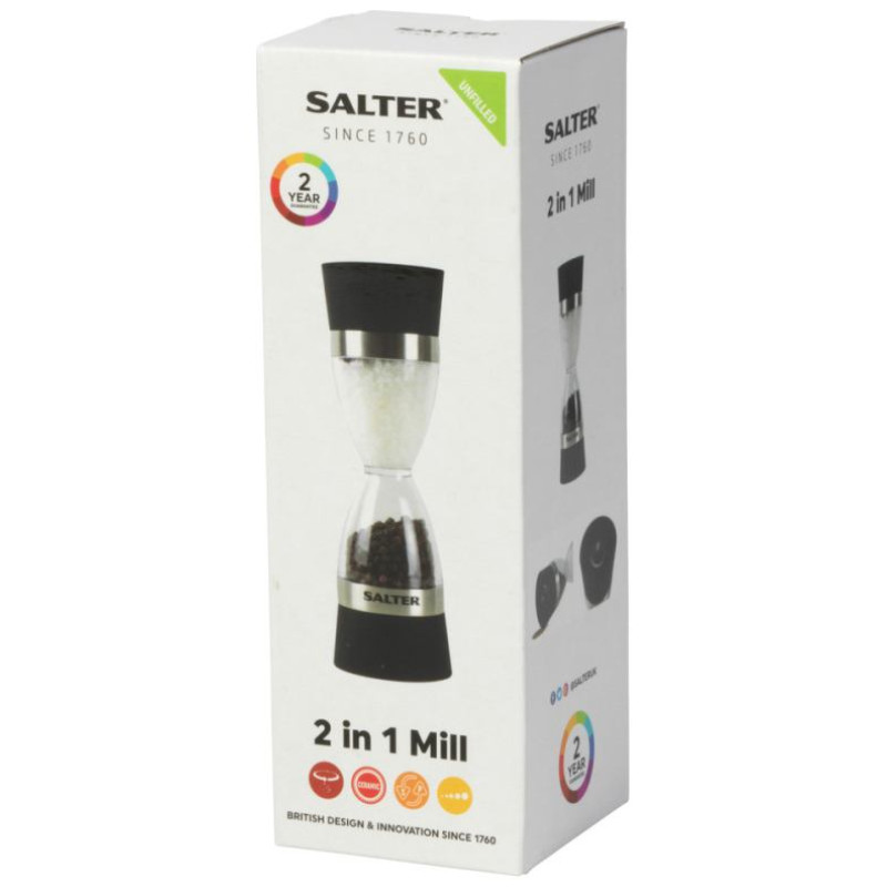 Salter 7611 BKXRUP1 2in1 Mechanical Mill