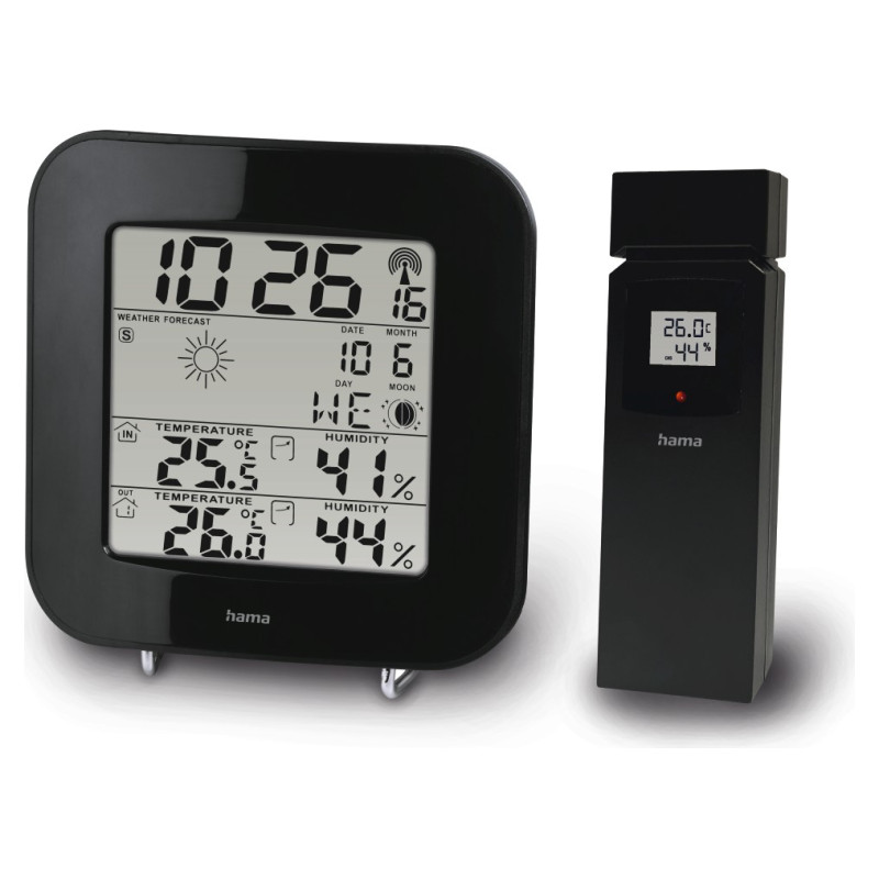Hama 00186310 Weather station EWS-200 Black