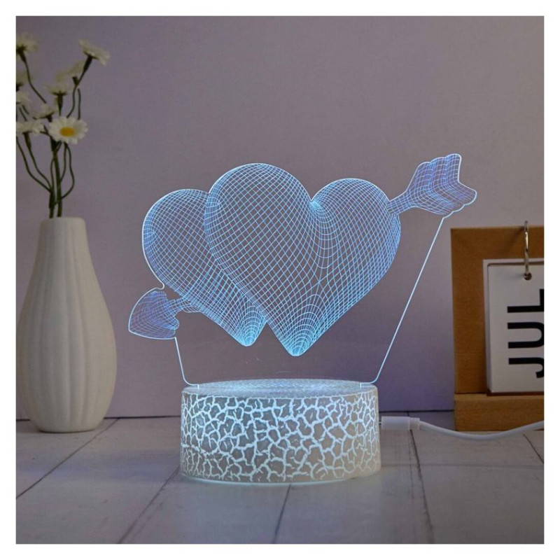 Manta SNL115RGB LED lamp Light decoration Heart RGB 3D