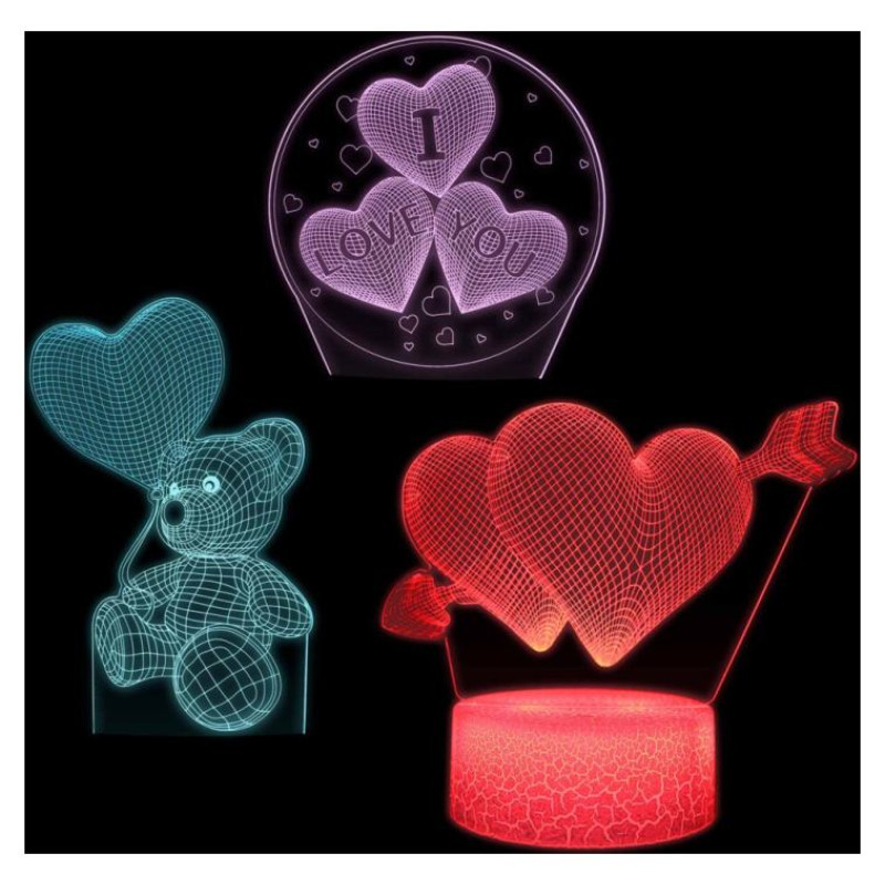 Manta SNL115RGB LED lamp Light decoration Heart RGB 3D