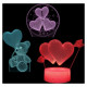 Manta SNL115RGB LED lamp Light decoration Heart RGB 3D