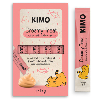 Kimo Cat Creamy Treat Chicken Katsuobushi 60 g