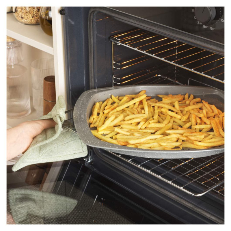 Salter BW08473G1EU7 Marblestone 38cm Chip Tray