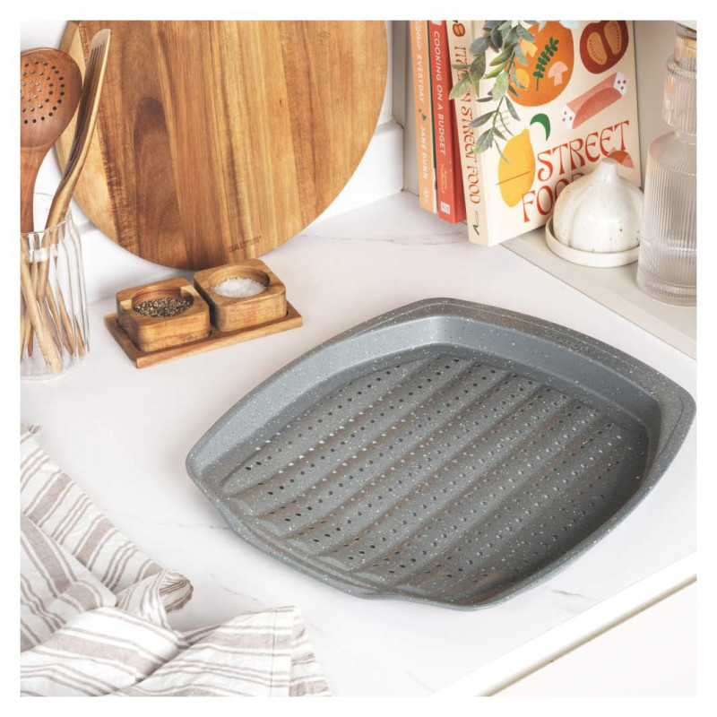 Salter BW08473G1EU7 Marblestone 38cm Chip Tray