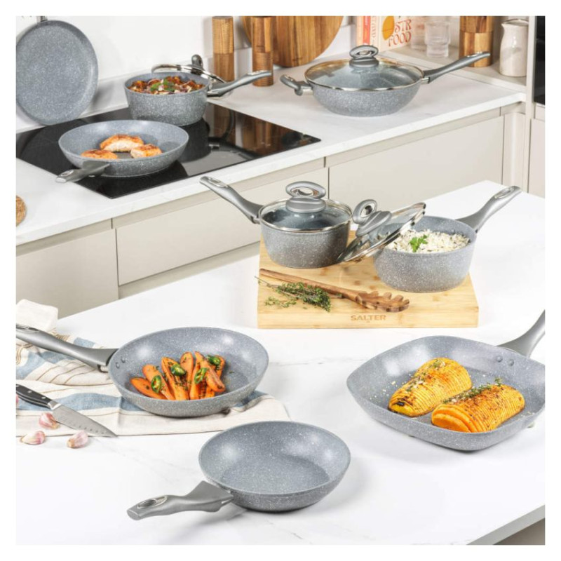 Salter BW02773G1EU7 Marblestone 28cm Griddle Pan