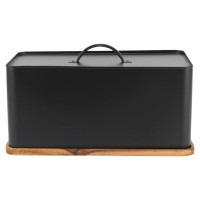 Salter BW13564EU7 Toronto Bread Bin with Chopping Board Black