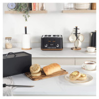 Salter BW13564EU7 Toronto Bread Bin with Chopping Board Black
