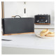 Salter BW13564EU7 Toronto Bread Bin with Chopping Board Black