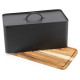 Salter BW13564EU7 Toronto Bread Bin with Chopping Board Black