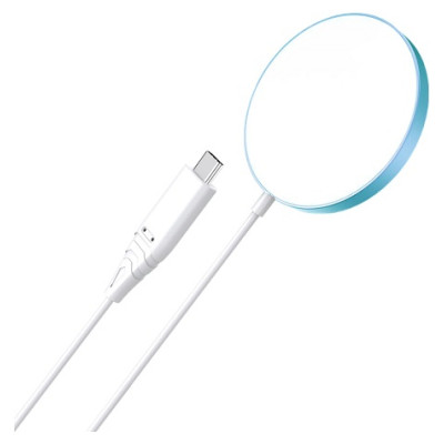 Choetech Magnetic Wireless Charger CHOETECH, 15W, iPhone 14, blue