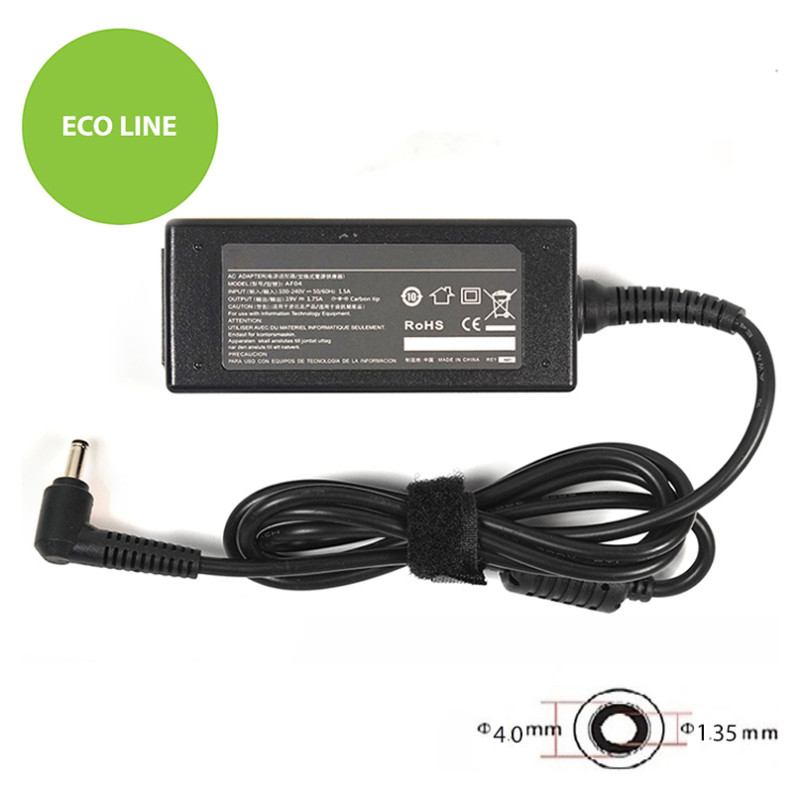 Extradigital Laptop Power Adapter ASUS 220V, 33W: 19V, 1.75A