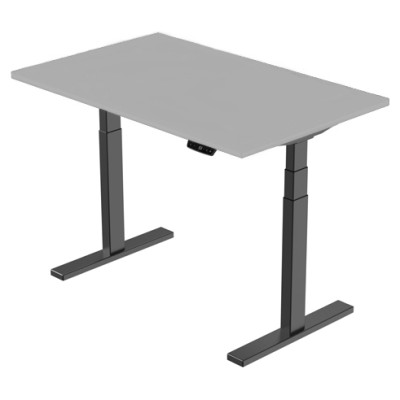 Extradigital Height-Adjustable Table, 139cm x 68 cm, Gray