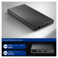 Spigen Essential EA2210 Power Bank 10000 mAh 22.5W - Black