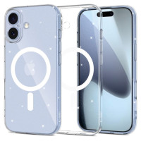 Tech-Protect FlexAir MagSafe Case for iPhone 17 - Clear Glitter