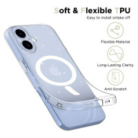 Tech-Protect FlexAir MagSafe Case for iPhone 17 - Clear Glitter