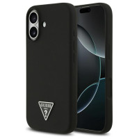 Guess Silicone Triangle Logo MagSafe Case for iPhone 17 - Black