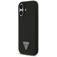 Guess Silicone Triangle Logo MagSafe Case for iPhone 17 - Black