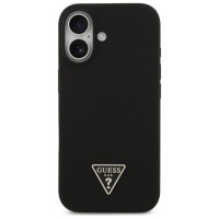 Guess Silicone Triangle Logo MagSafe Case for iPhone 17 - Black