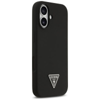 Guess Silicone Triangle Logo MagSafe Case for iPhone 17 - Black