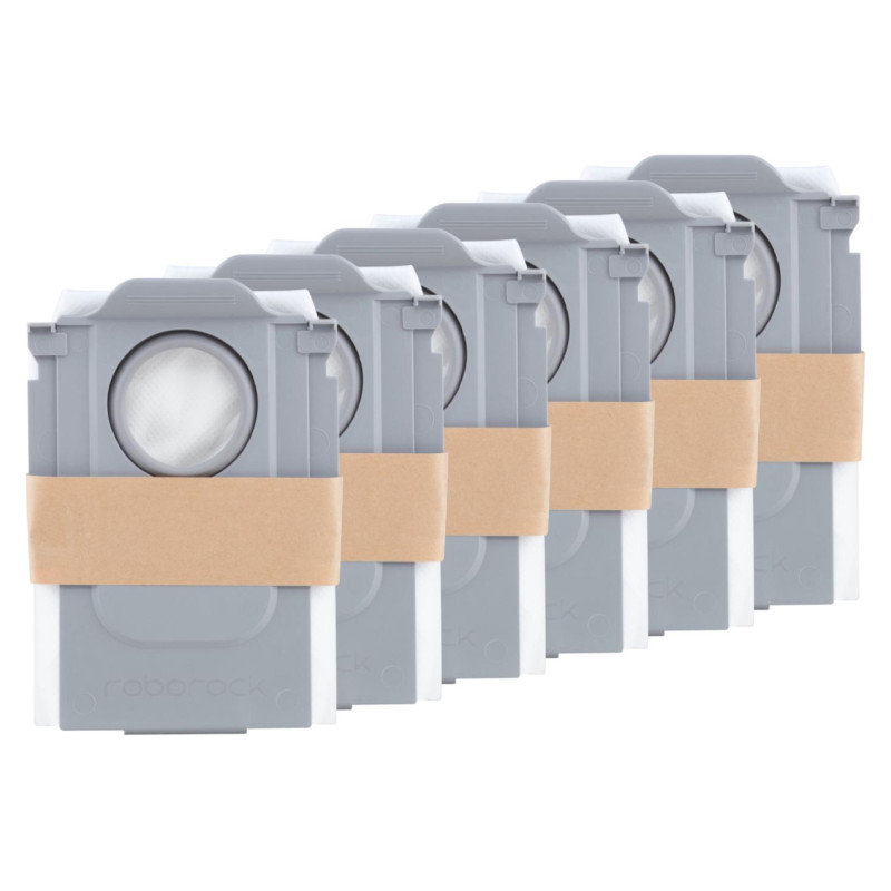 Roborock Vacuum Cleaner Accessory|ROBOROCK|Disposable Dust Bag 6pcs|White|For Qrevo0/Qrevo5/Qrevo0 MaxV/Qrevo0 MaxV(R&D)/S80 MaxV Ultra/S85 MaxV Ultra/S80 MaxV Ultra(R&D)/S80 Max Ultra/S85 Max Ultra/S80 Max Ultra(R&D)/Qrevo0 S/Qrevo5 S/Qrevo0 