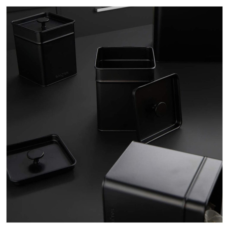 Salter BW124571EU7 Kuro 3-Piece Canister Set