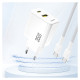 Dudao A27 MaxC 35W Wall Charger + USB-C Cable - White