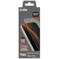 SBS protective glass with D3O technology set with applicator for iPhone 17 Pro