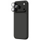 Amazingthing Lens Glass for iPhone 17 Pro / Pro Max with Gray Aluminum Frame