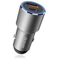 Dudao USB / USB Car Charger Type C Power Delivery Quick Charge 22.5 W Gray (R4PQ)