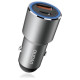 Dudao USB / USB Car Charger Type C Power Delivery Quick Charge 22.5 W Gray (R4PQ)