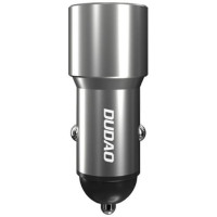 Dudao USB / USB Car Charger Type C Power Delivery Quick Charge 22.5 W Gray (R4PQ)