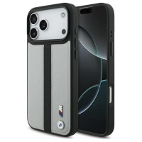 BMW M Perforated Stripe Logo MagSafe Case for iPhone 17 Pro Max - Gray