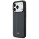 Mercedes Leather Laurel Leaves Stripes MagSafe Case for iPhone 17 Pro - Blue