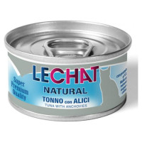 Lechat Natural Tuna with Whitebait 80 g - konservi kaķiem