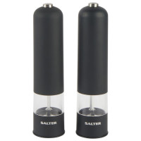 Salter 7524 BKXRUP1 Matt Black Electronic Mill set