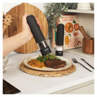 Salter 7524 BKXRUP1 Matt Black Electronic Mill set