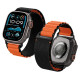 Spigen WBF1 Strap for Apple Watch 44 / 45 / 46 / 49 mm - Black and Orange