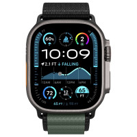 Spigen Strap Spigen WBF1 Strap for Apple Watch 44 / 45 / 46 / 49 mm - Black and Green