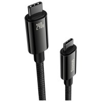 Baseus Cable USB C - USB C 480Mb/s 240W 3m Baseus Tungsten Gold CAWJ040101 - black