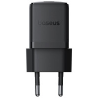 Baseus Palm 1C 20W Wall Charger (with Baseus Mini White USB-C 60W (20V/3A) 1m Cable) - Black