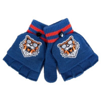 Yoclub Cimdiņi 5P ar "kapucīti" MITTENS R-127 blue (14)