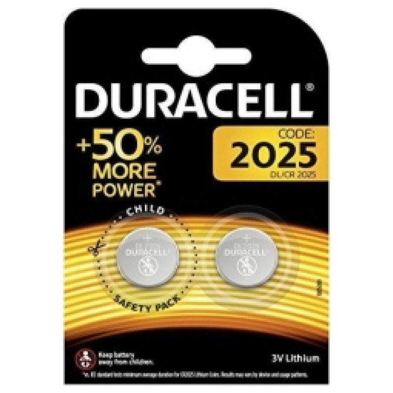 Duracell DL/CR 2025 Batteries - 2 Pack