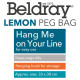 Beldray LA032005LEMFEU7 Peg Bag - Lemon Print