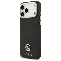 Guess Grained Strass Logo MagSafe case for iPhone 17 Pro Max - black