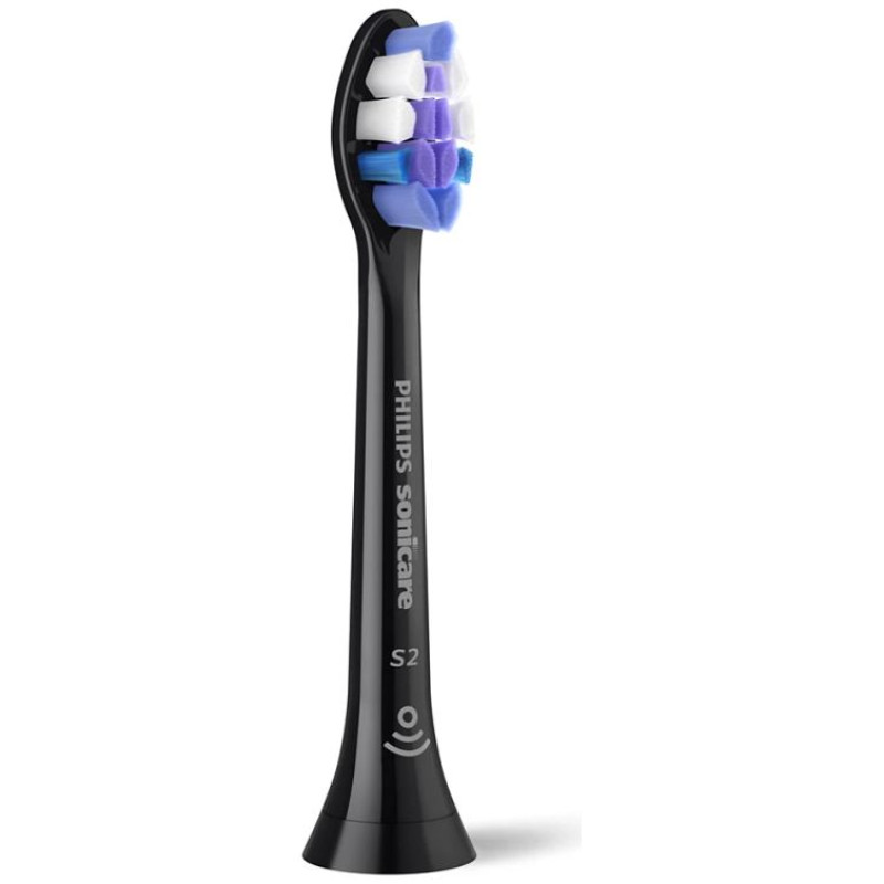 Sonicare S2 Sensitive zobu birstes uzgalis, 4 gab, melns - HX6054/88