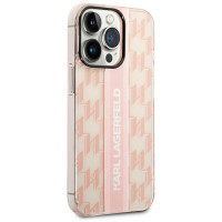 Karl Lagerfeld KLHCP14LHKLSPCP iPhone 14 Pro 6.1 "hardcase pink / pink Mono Vertical Stripe