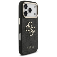 Guess 4G Big 4G Classic Logo Case for iPhone 17 Pro - Black and Gold