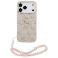 Guess 4G Strap 4G Classic Logo Case for iPhone 17 Pro Max - Pink